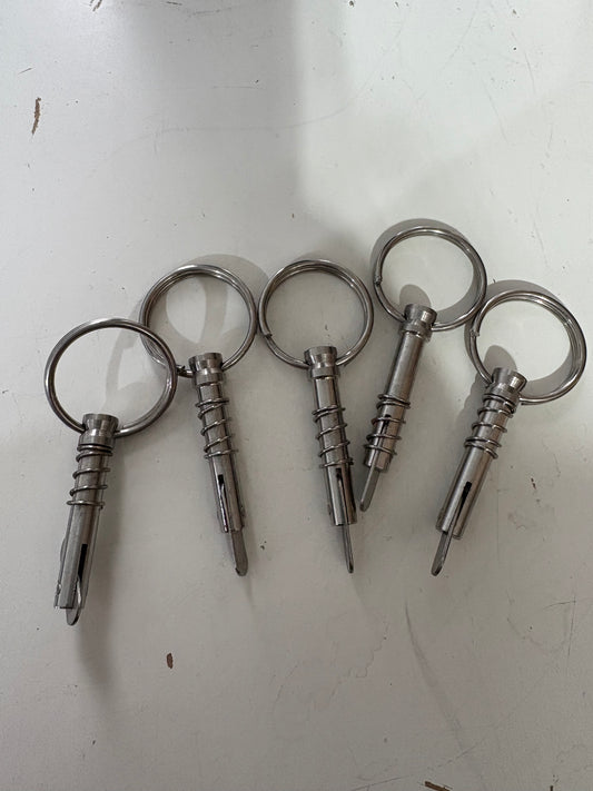 Lot of 5 Stainless Steel Quick Release Pins