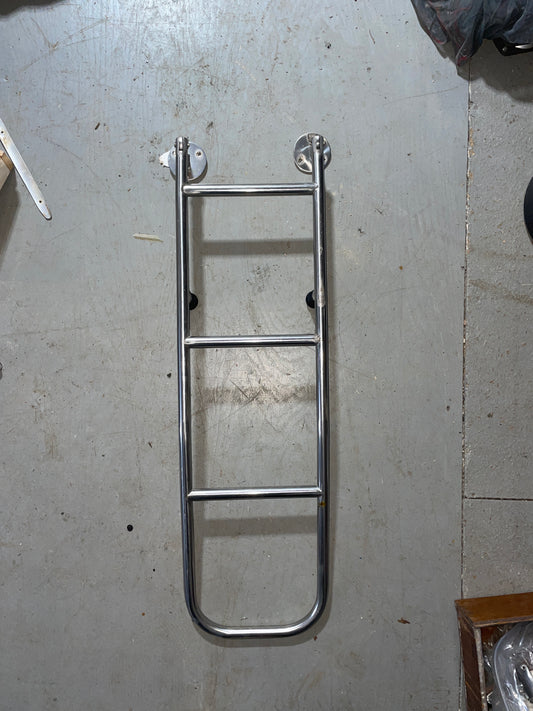 Stainless Steel 4 Step Boarding Ladder - 37” Long