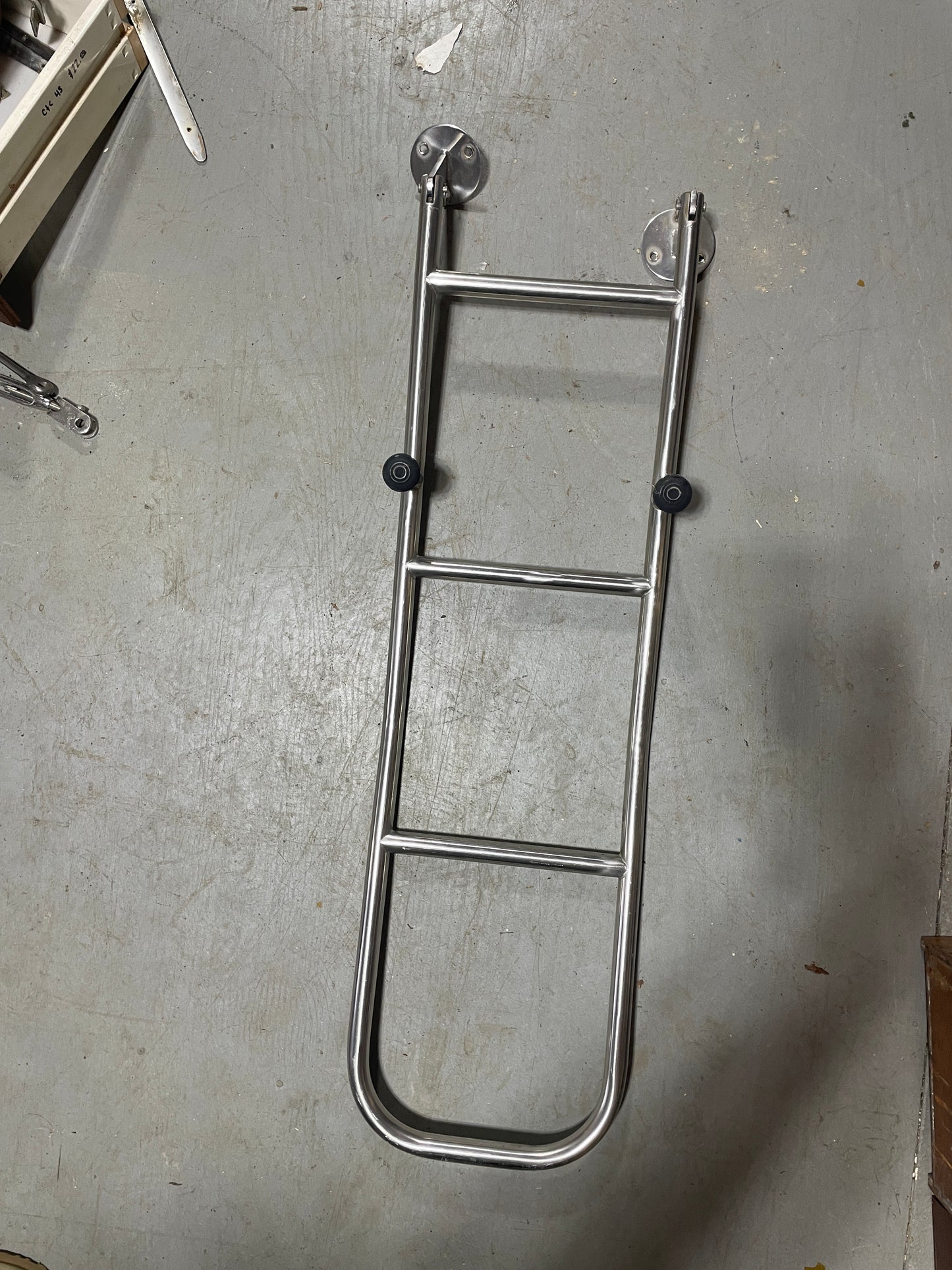 Stainless Steel 4 Step Boarding Ladder - 37” Long