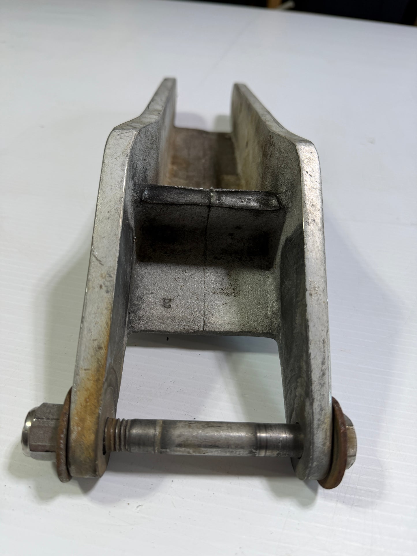 Aluminum 2 1/8" Width Tiller Hardware & 2 5/16" Diameter Rudder Cap -- #2
