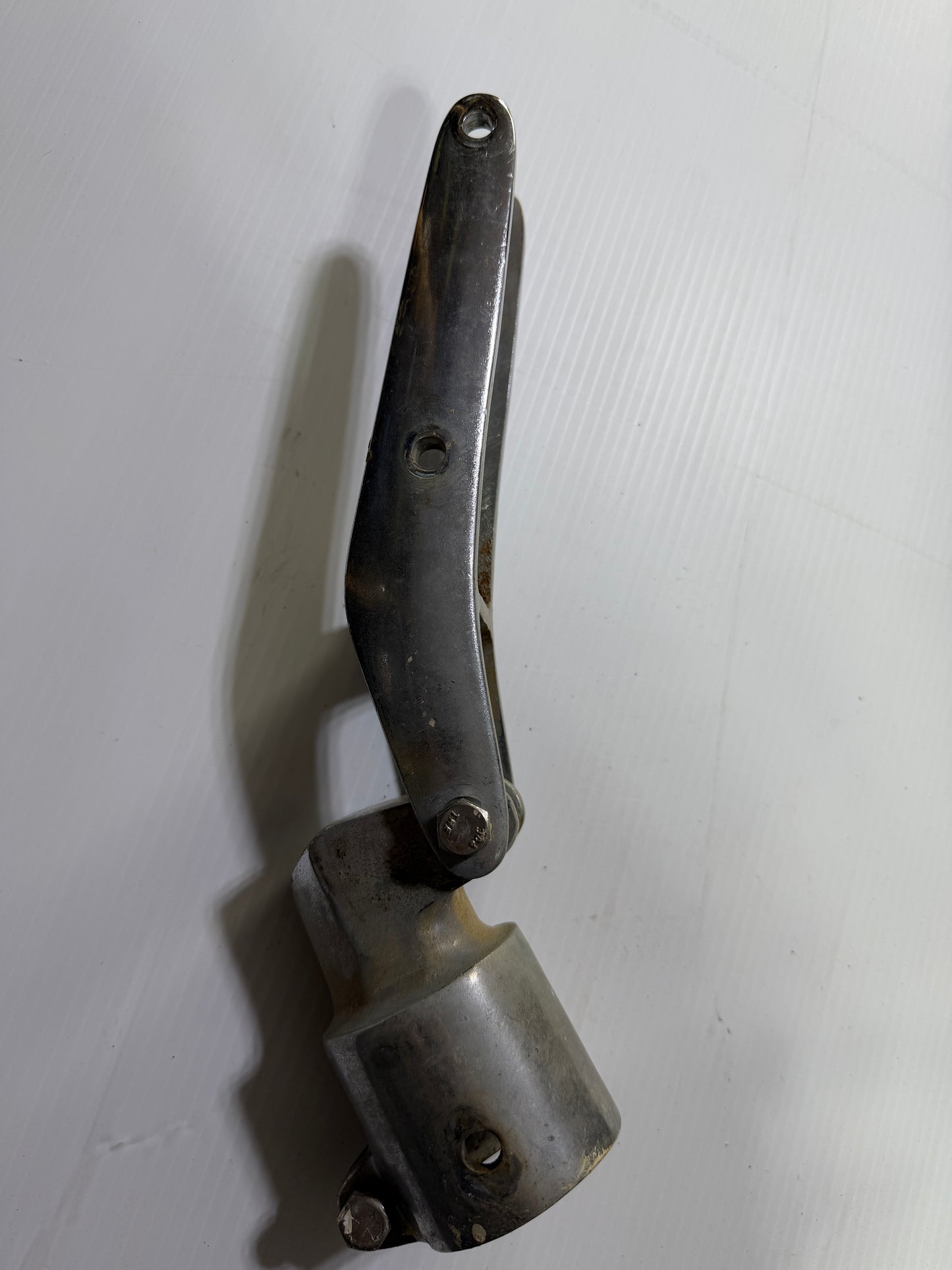 Chromed Bronze Tiller Strap & Rudder Hardware - Newport 30 -- #22