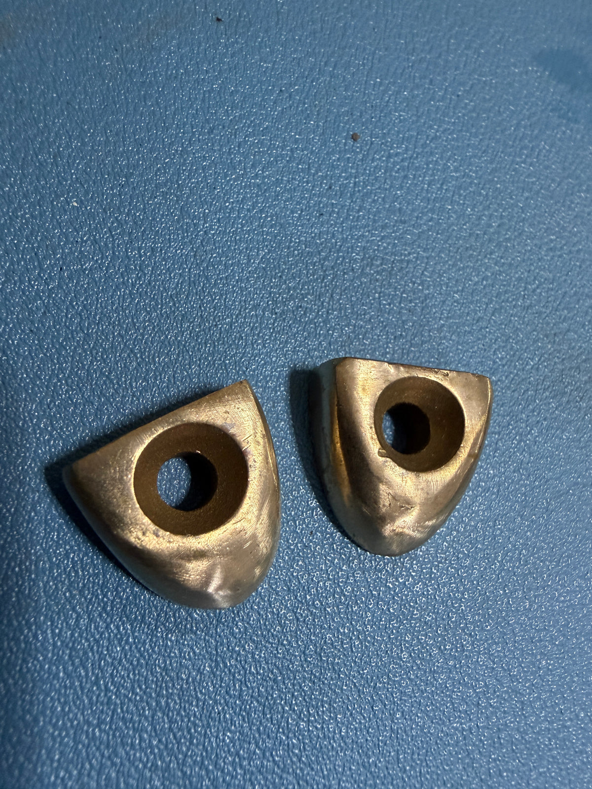 PAIR 3/4" Bronze Track Ends