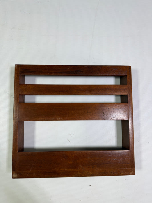 Teak Wall Organizer - 17" Wide x 2 3/4" Wide x 15 3/4" Tall