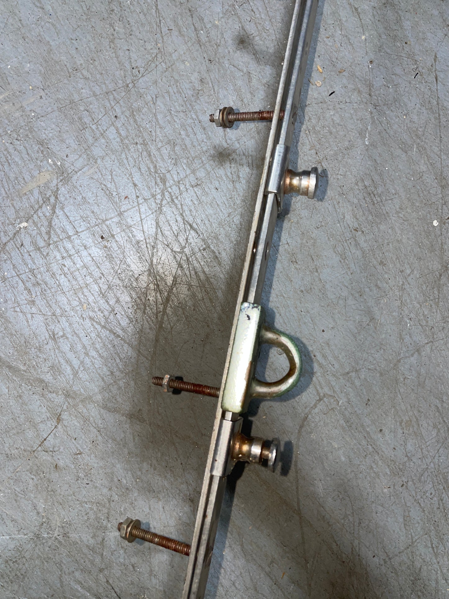 1964 Pearson Triton 54 1/4" Long Stainless Steel T Track With Cars