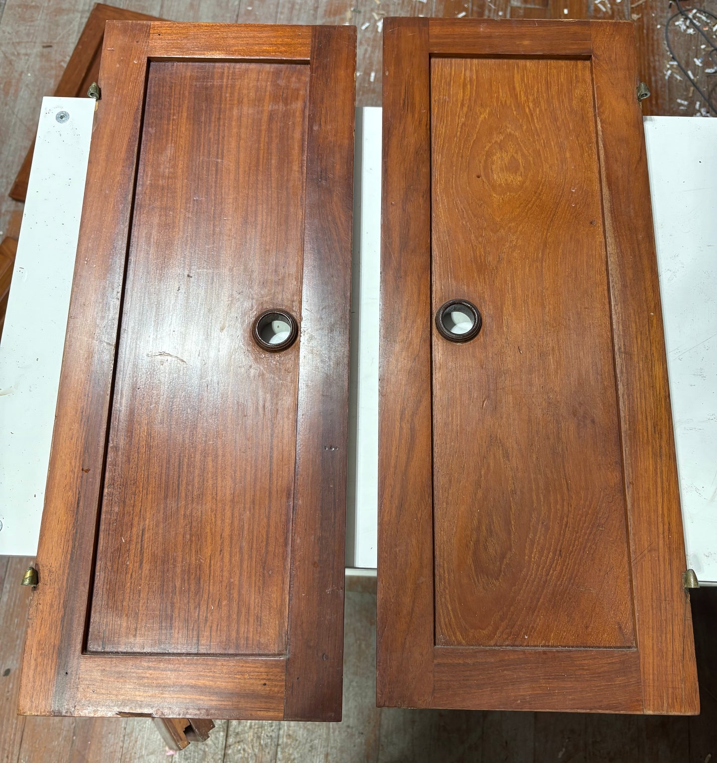 Teak Cabinet Doors from Rafiki 35 #256 (pair)  22" x 8 5/8"