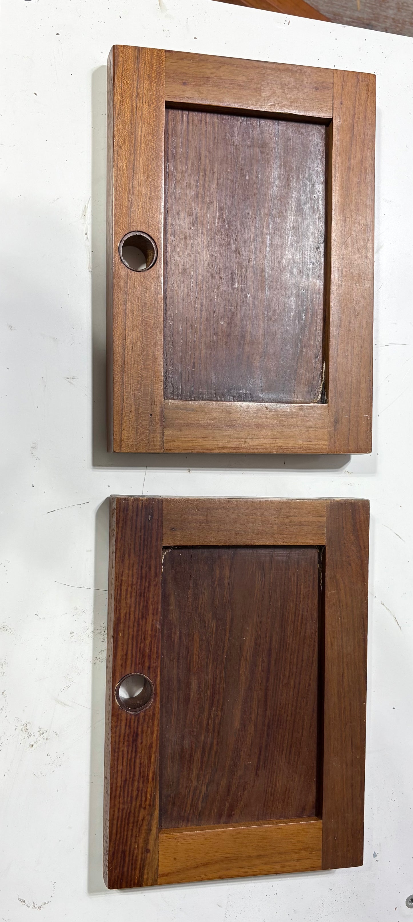 Teak Cabinet Doors from Rafiki 35 #258 (pair) 11 3/4" x 8 1/4"