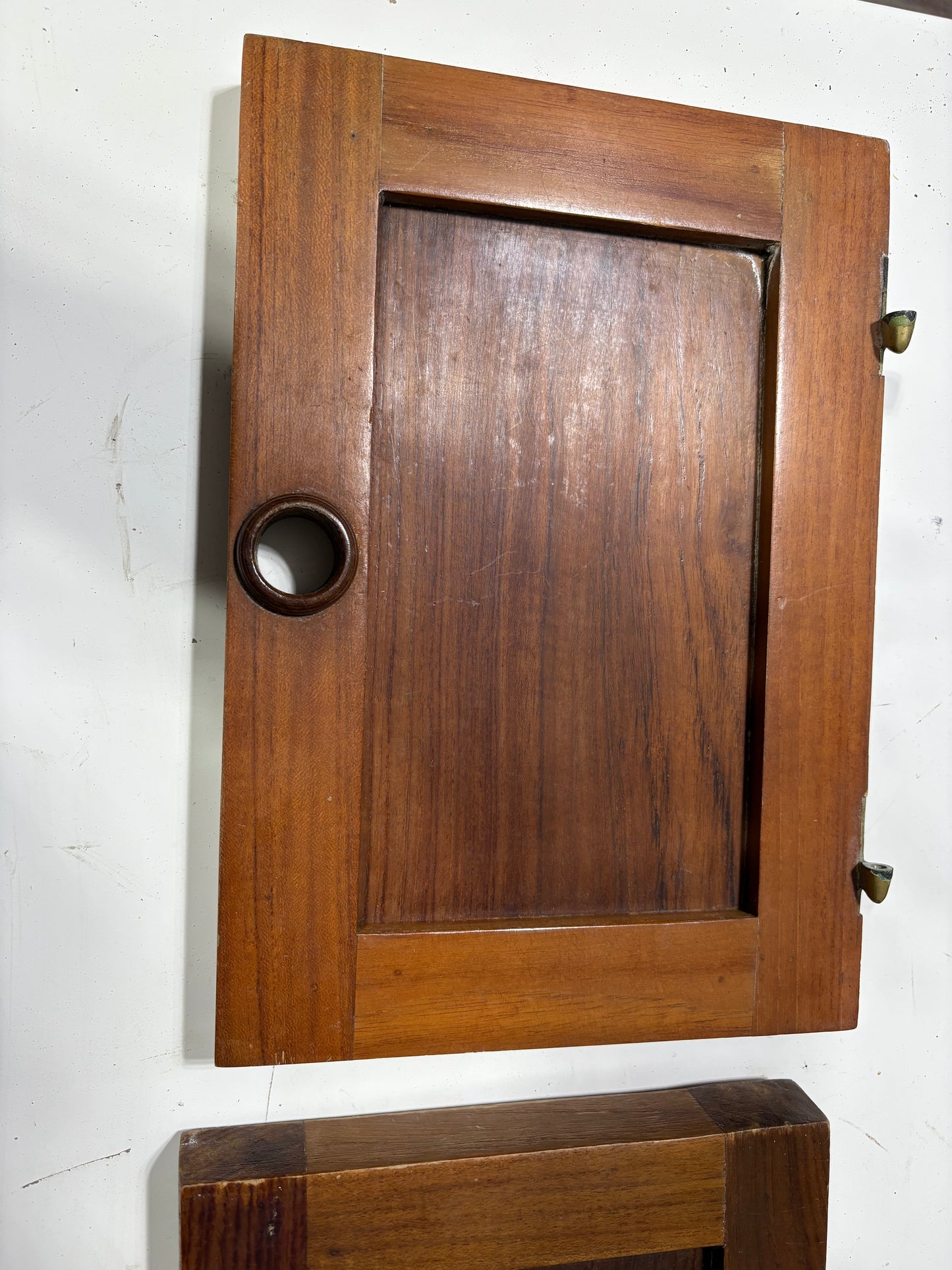 Teak Cabinet Doors from Rafiki 35 #258 (pair) 11 3/4" x 8 1/4"