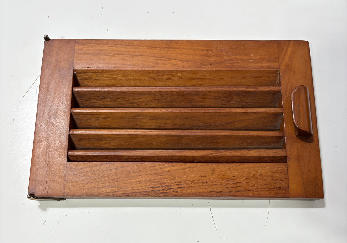 Teak Cabinet Door off of Rafiki 35 #261 12 1/2 x 7 1/2"