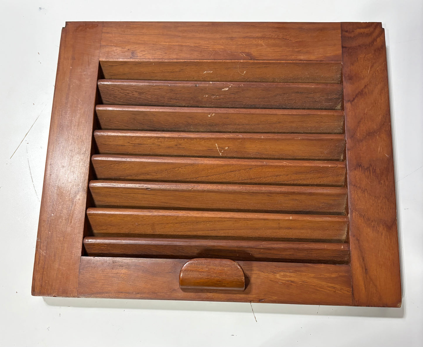 Teak Cabinet Door off of Rafiki 35 #262 12 3/8 x 10 1/2"