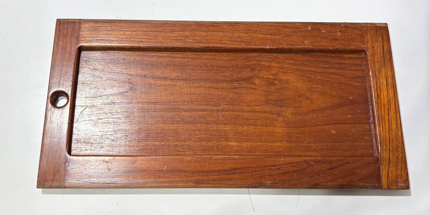 Teak Cabinet Door off of Rafiki 35 #263 18 5/8 x 9 1/2"