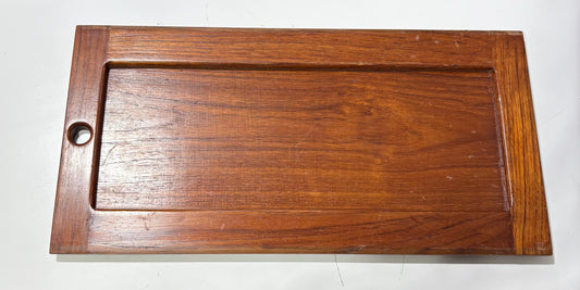 Teak Cabinet Door off of Rafiki 35 #263 18 5/8 x 9 1/2"