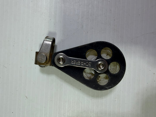 Schaefer 1 1/2" Single Sheave Fixed Block - 3/8" Line