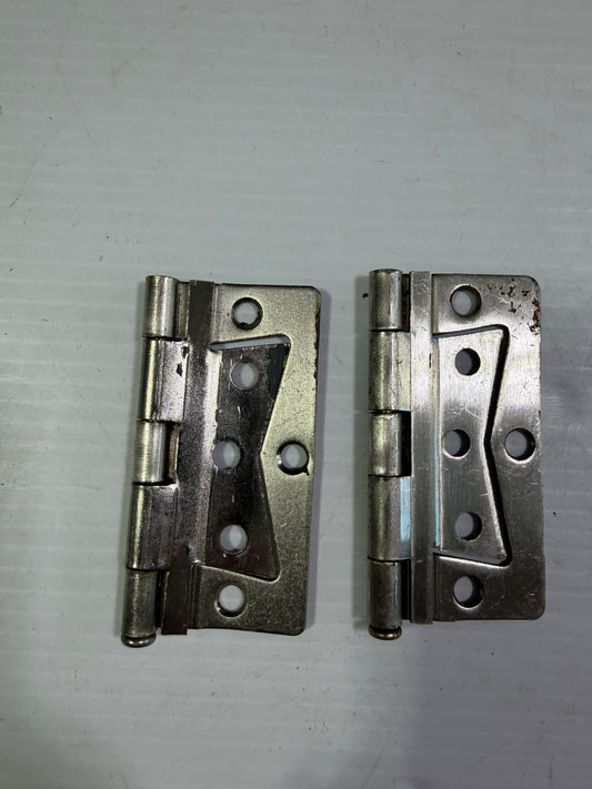 PAIR Stainless Steel Hinges - 3" Long