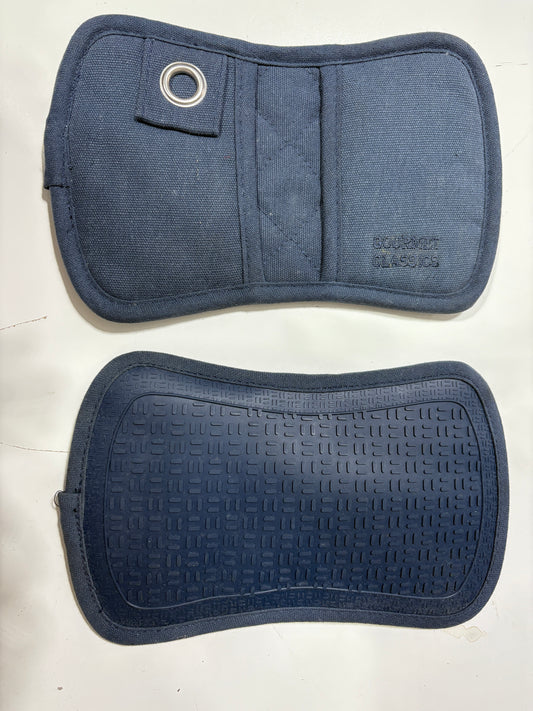 Pair of Blue Silicone Pot Holders