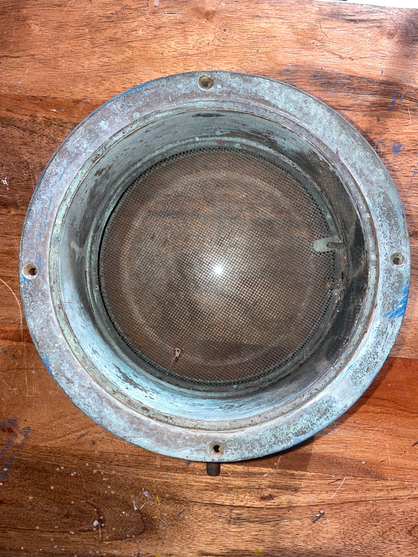 6 3/8” Solid Bronze Wilcox Crittenden Single Dog Opening Porthole