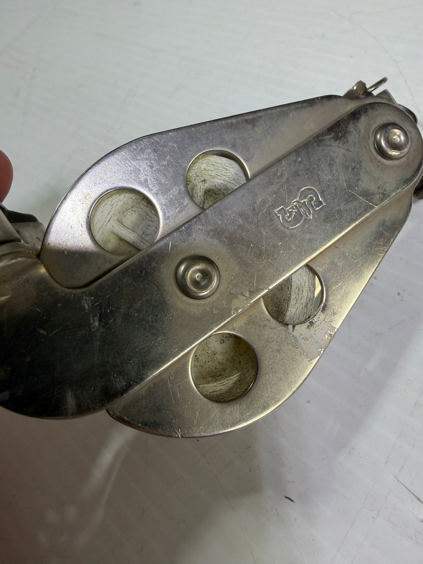 Schaefer Single Block With Cam Cleat - 3/8" Line