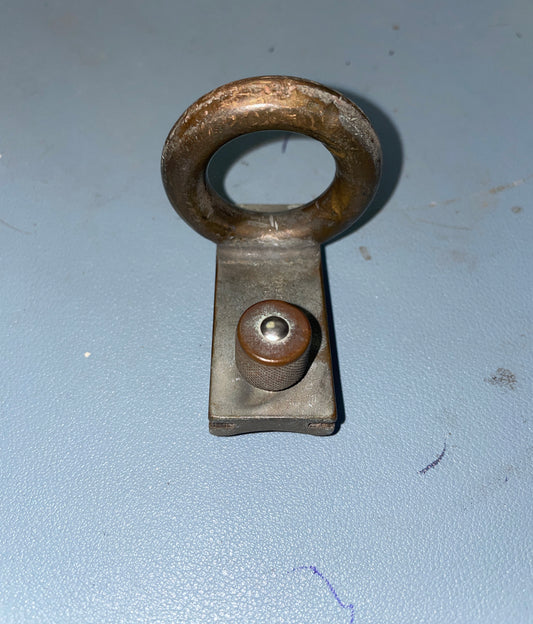 Vintage Bronze Mast Ring / Spinnaker Track Car - 7/8" Track Width - 1" Ring