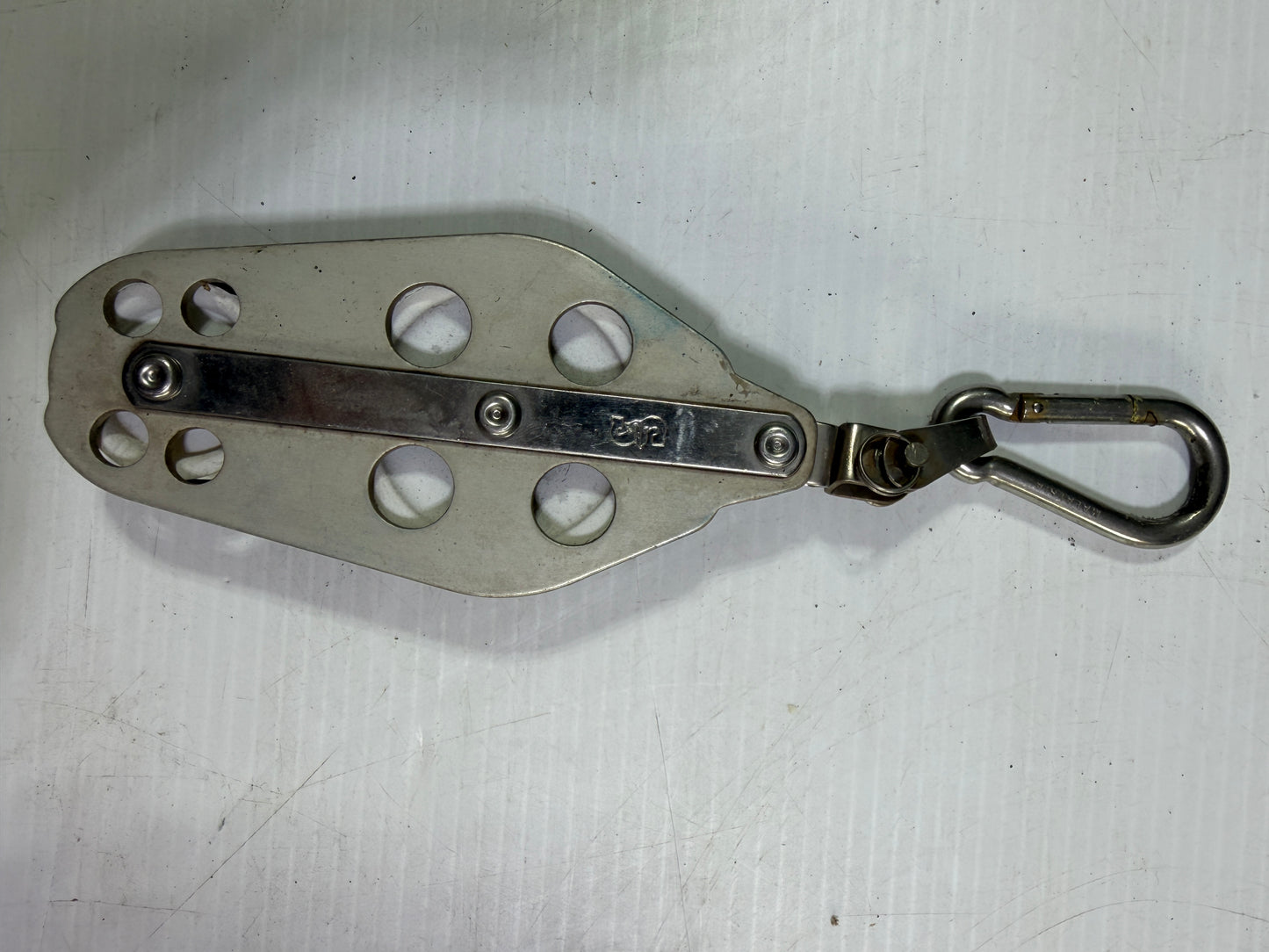 Schaefer Fiddle Block - 2 1/4" & 1 1/2" Sheaves - 1/4" Line