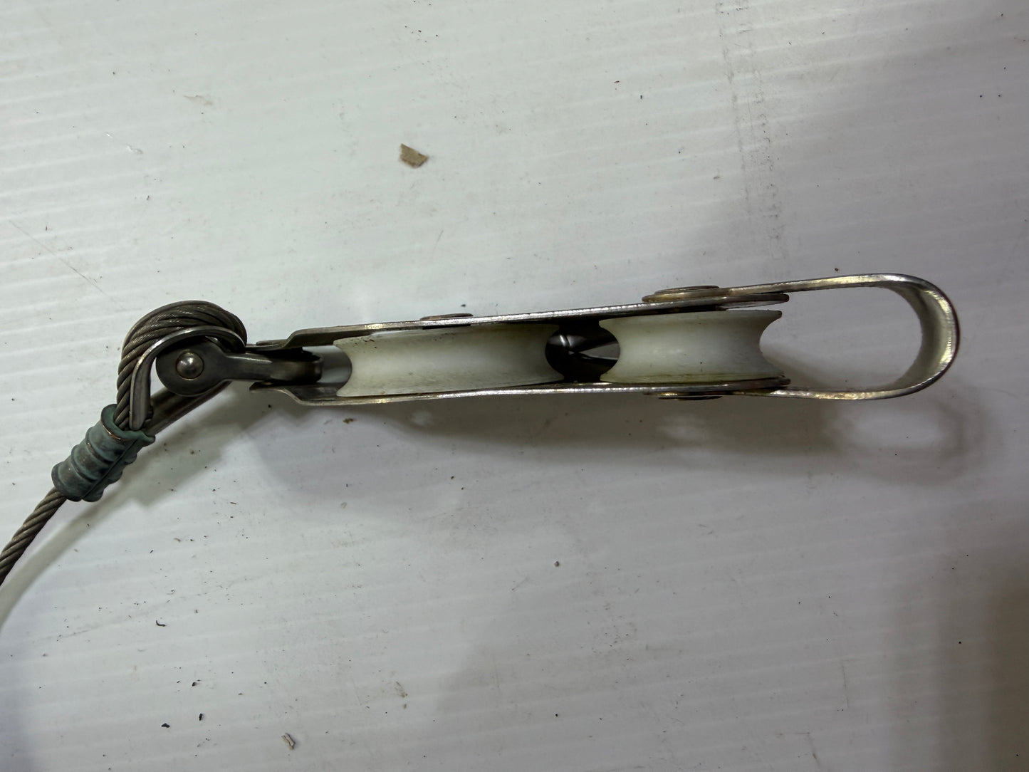 Utility Fiddle Block V Jam Cleat - 3/16" Line Width - 6 1/2" Cable
