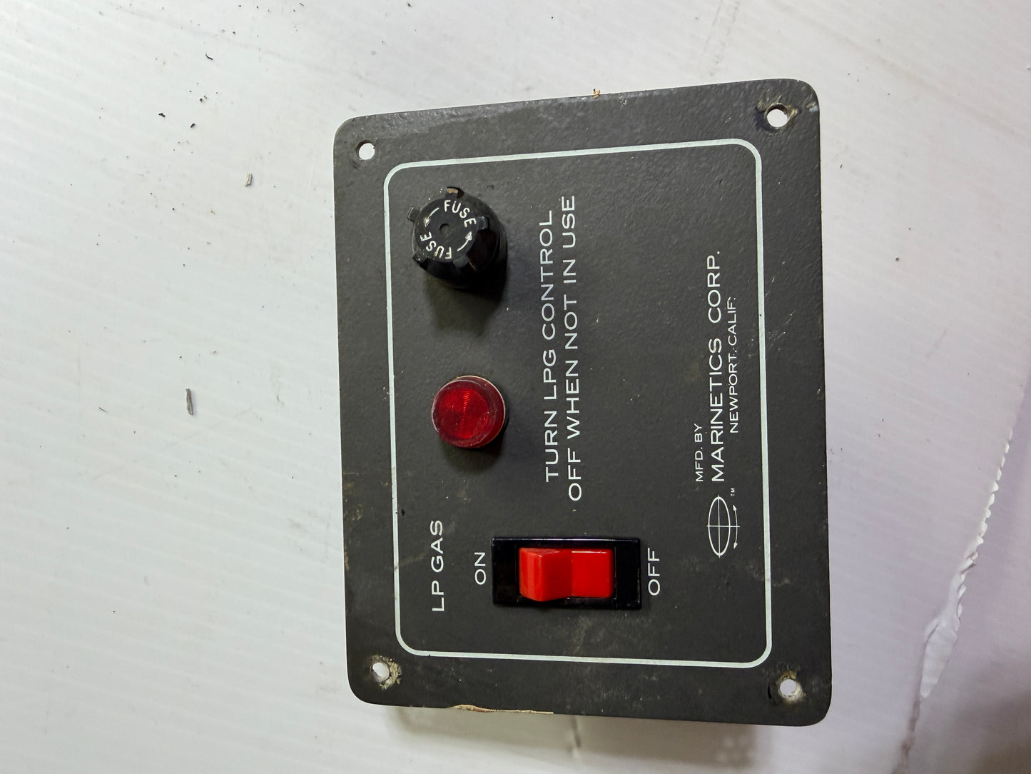 Marinetics Corps LP Gas Control - MODEL 580