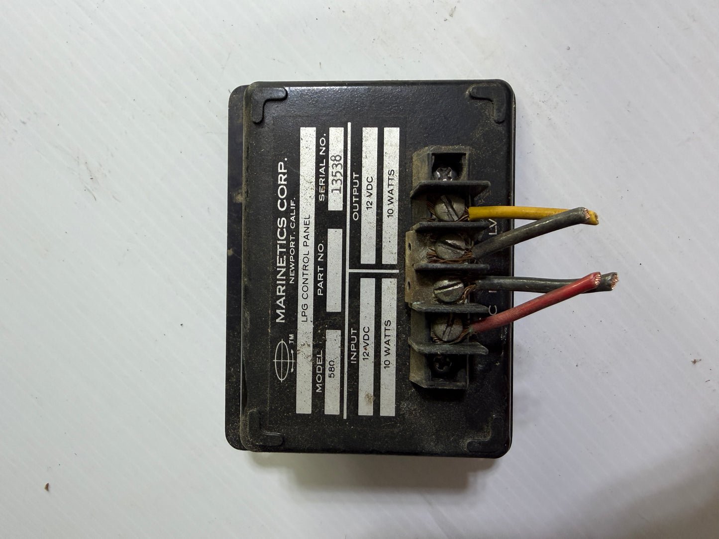 Marinetics Corps LP Gas Control - MODEL 580