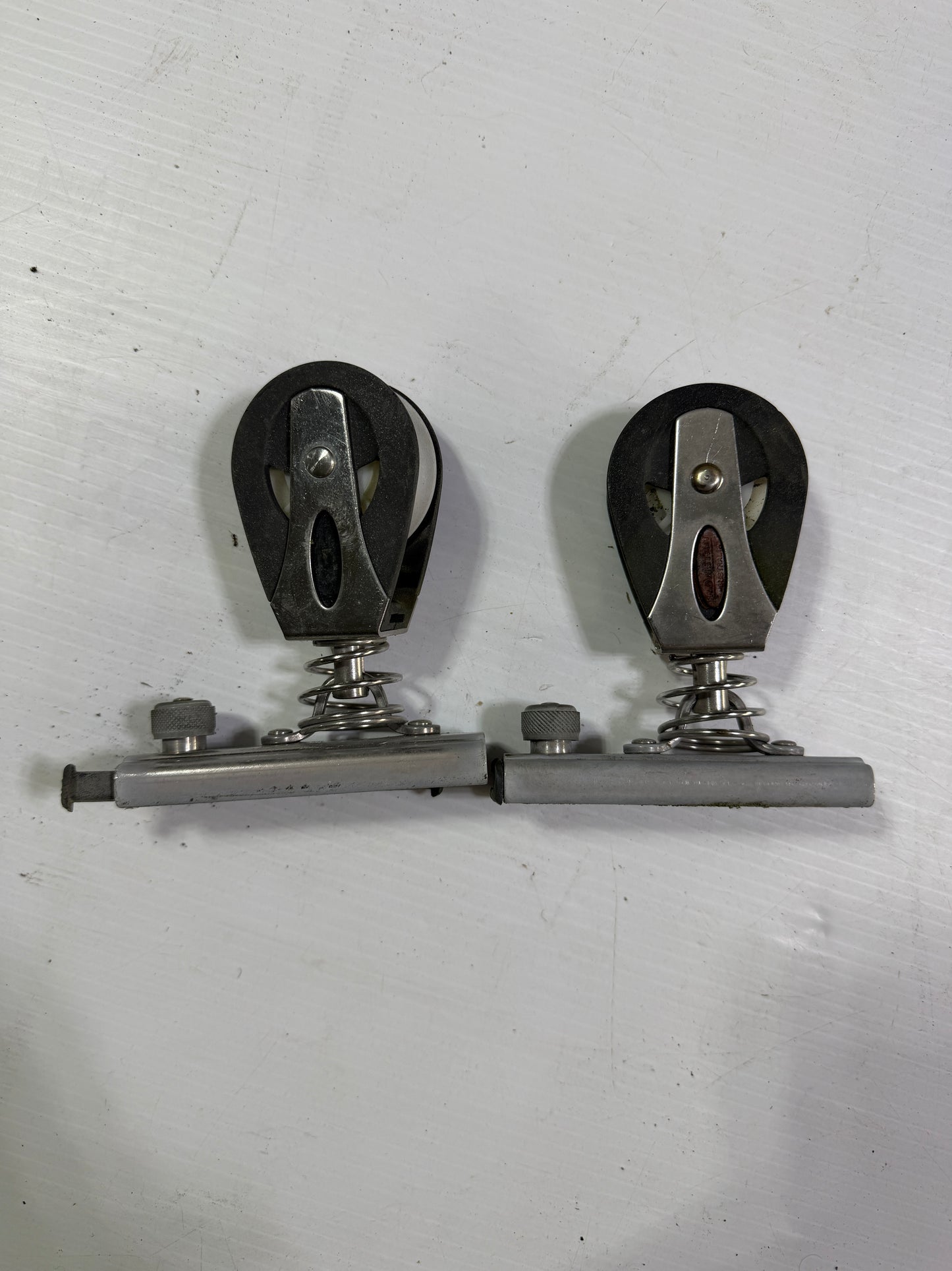 PAIR Ronstan 1" Pull Top Track Cars - 2" Sheave Block x 3/8" Line