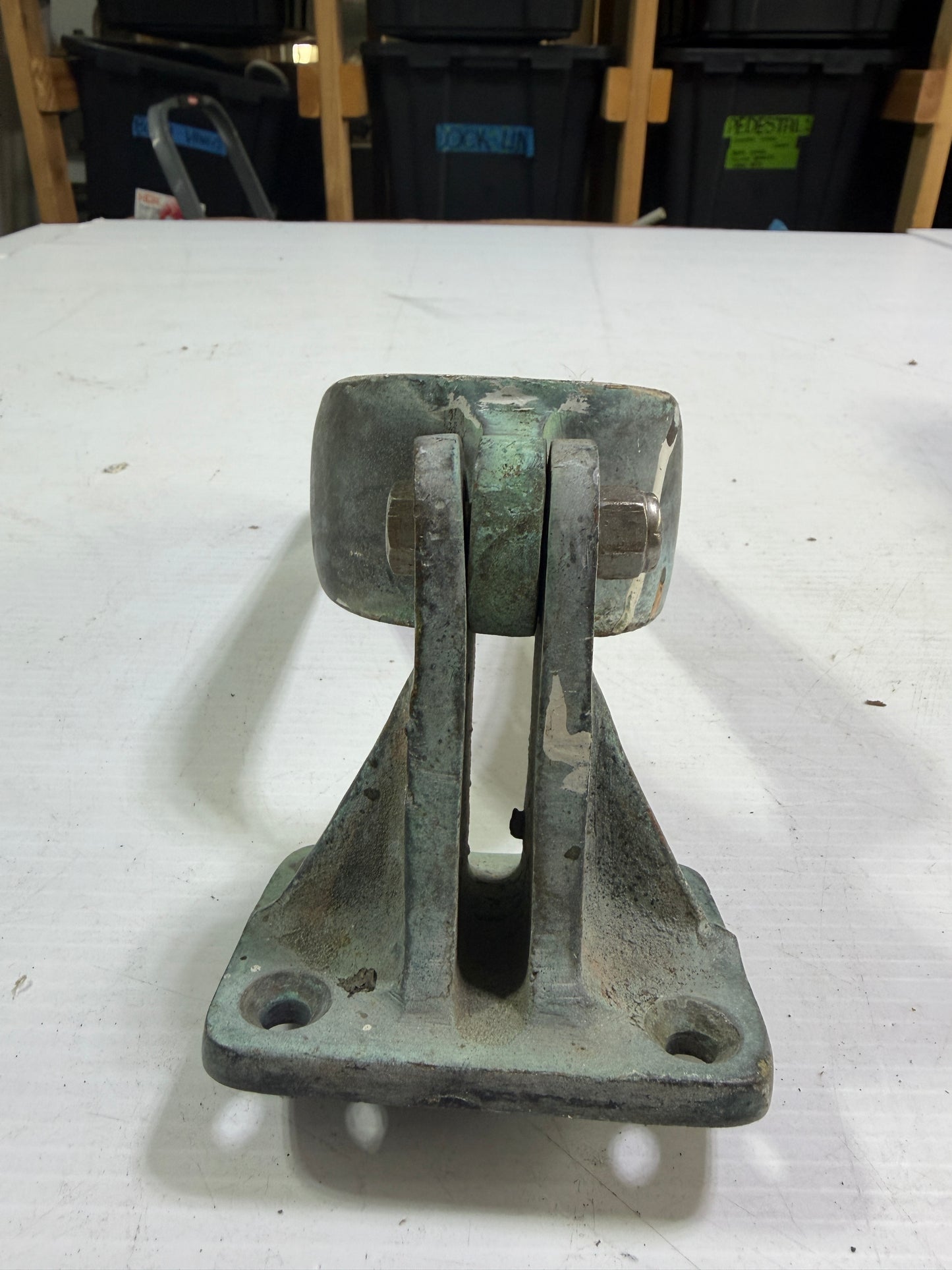 Vintage Bronze Boom Attachment - Bent - OFF Grand Banks