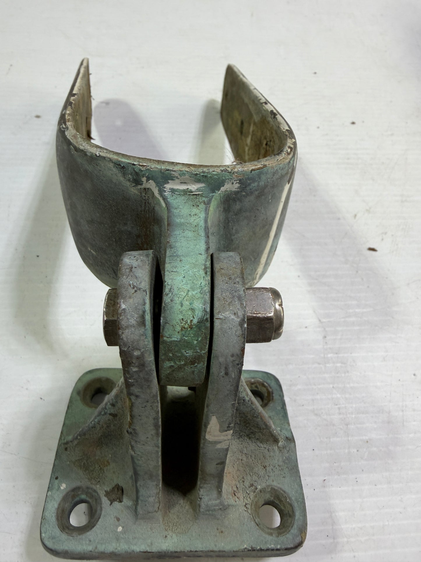 Vintage Bronze Boom Attachment - Bent - OFF Grand Banks