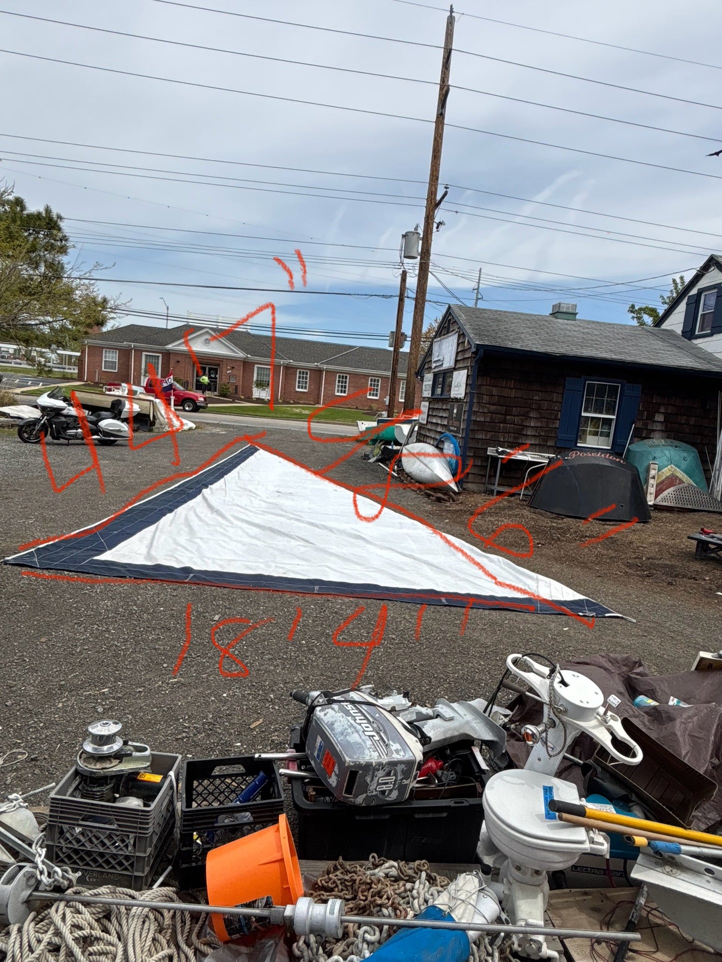 Hunter 40.5 Roller Furling/Furler Genoa Sail - 44’ 7” x 48’ 6” x 18’ 4”