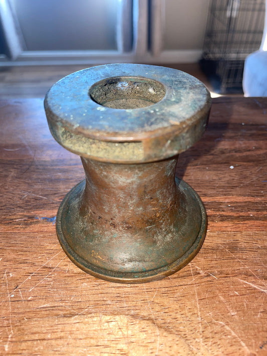 Tiny Vintage Bronze Single Speed Winch