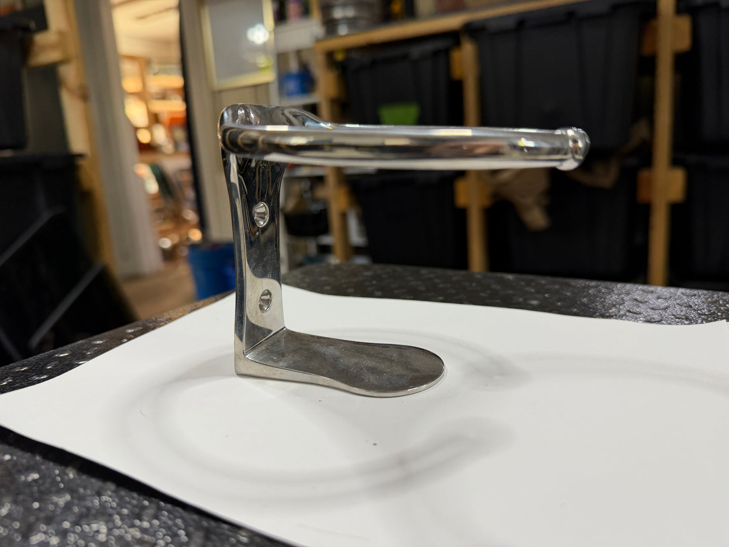 Vertical Mount Stainless Drink Holder