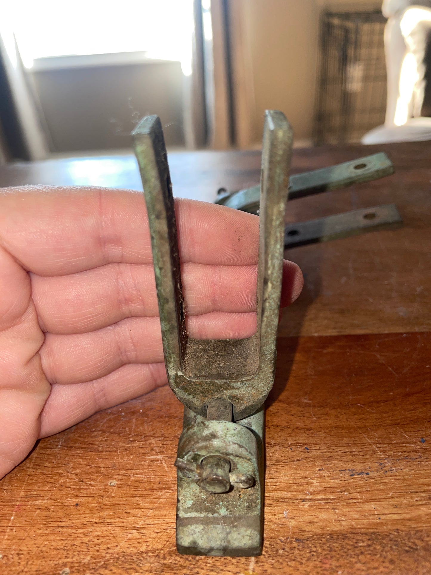 Vintage Bronze Rudder Hardware -  3/4” Width