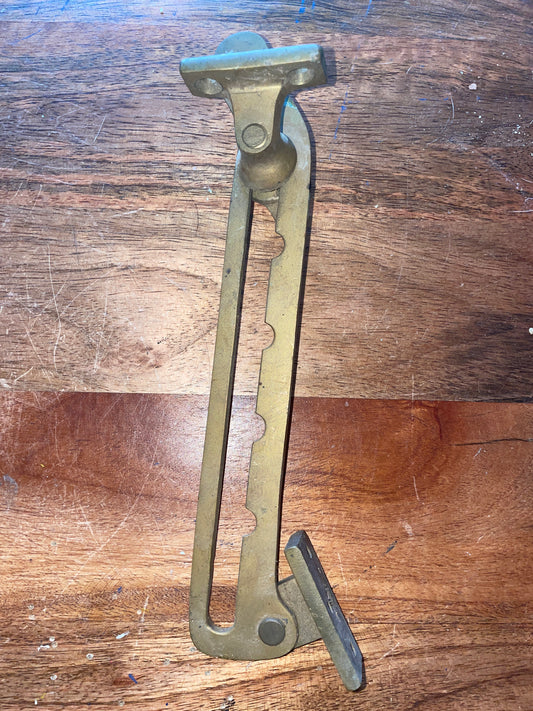 Vintage Brass Hatch Arm - 9 1/4” Long