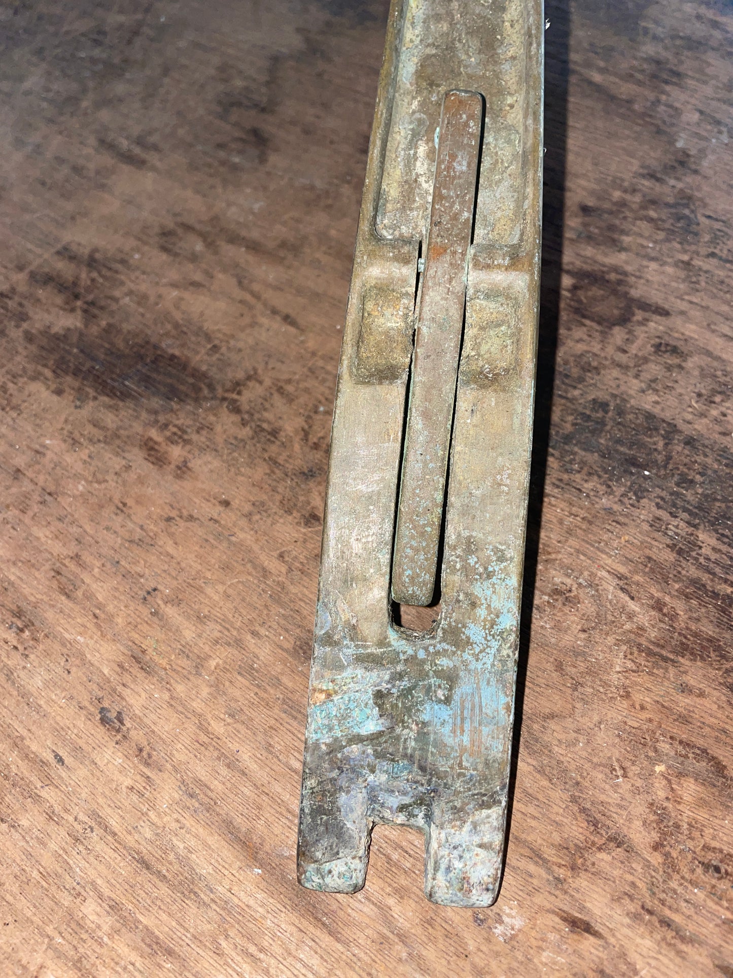 Vintage Bronze 1 3/8” Insert Winch Handle