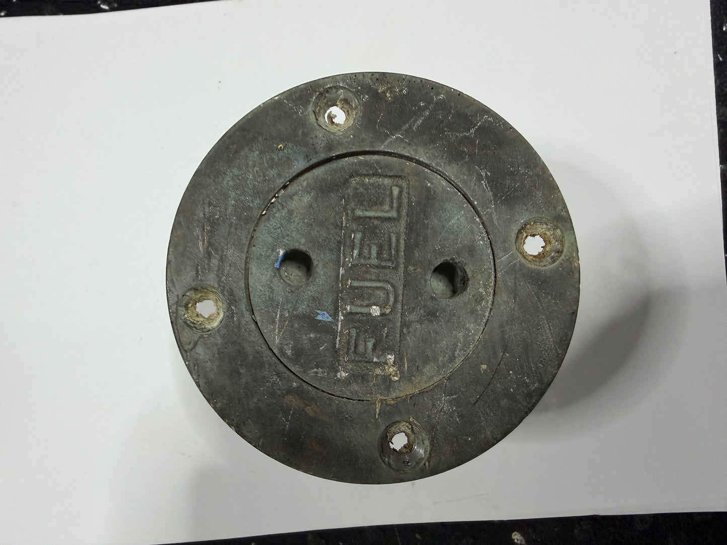 Bronze Fuel Cap / Plug / Deck Fill Plate - 1 5/8" Diameter