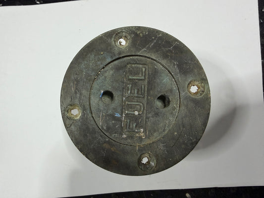 Bronze Fuel Cap / Plug / Deck Fill Plate - 1 5/8" Diameter