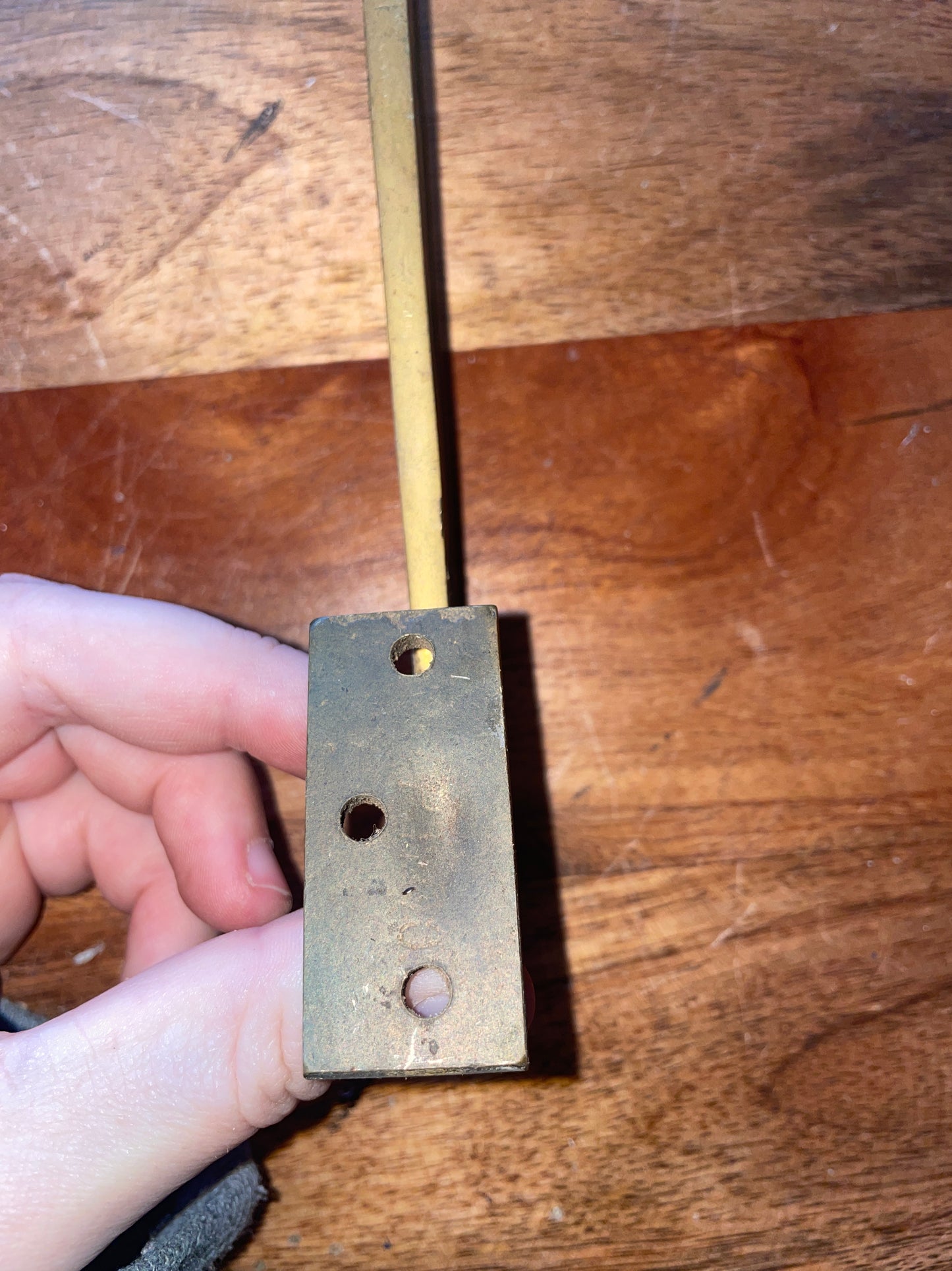 Vintage Brass Hatch Arm - 9 1/4” Long