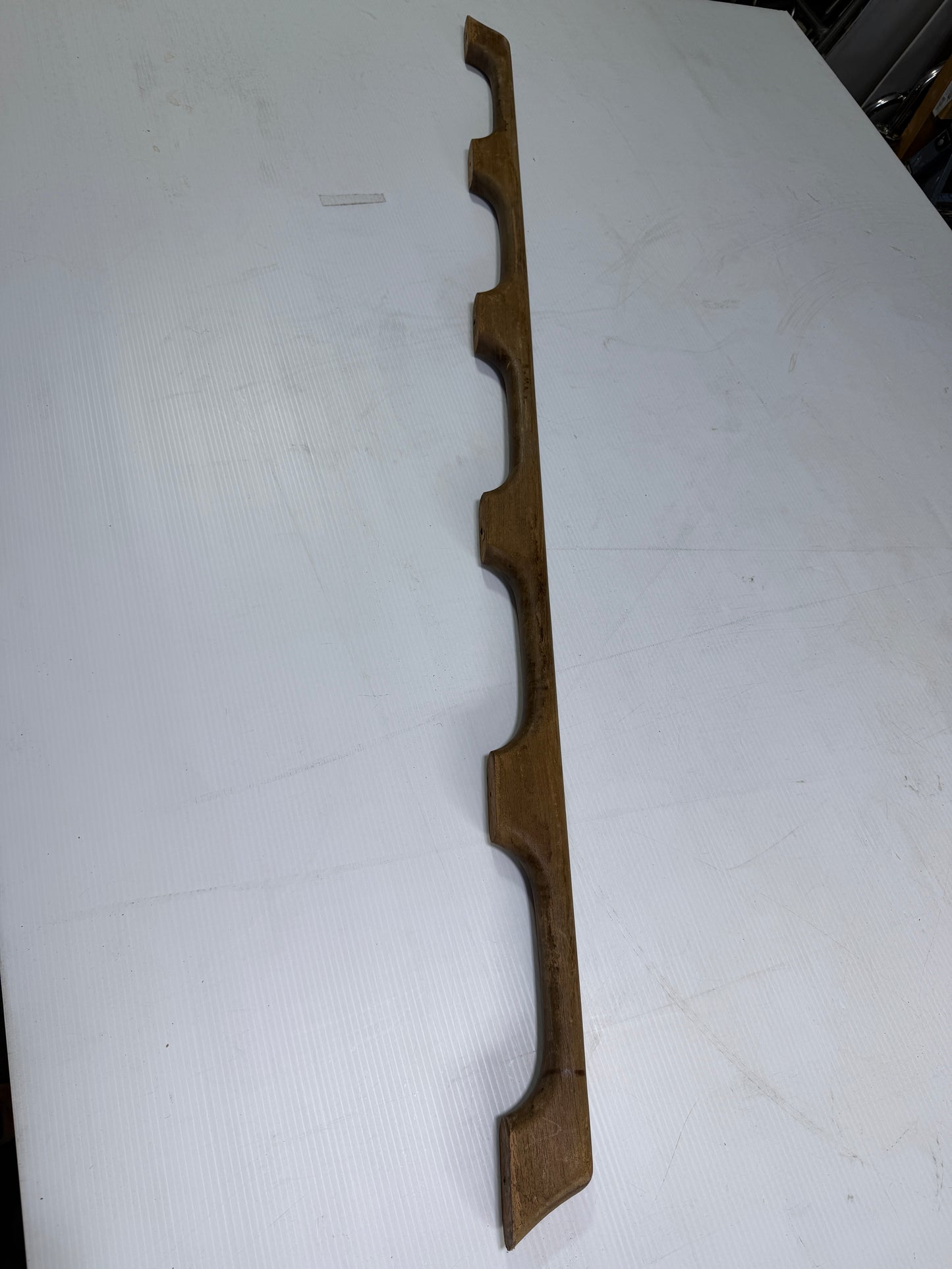 5 Loop - 53" Long Teak Handrail - Lighter Color