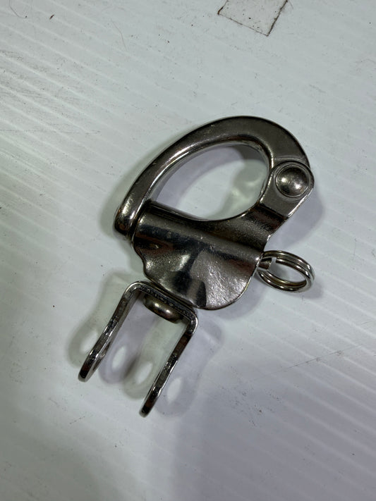 Stainless Steel Forked Bail Shackle - 9/16" - No Pin