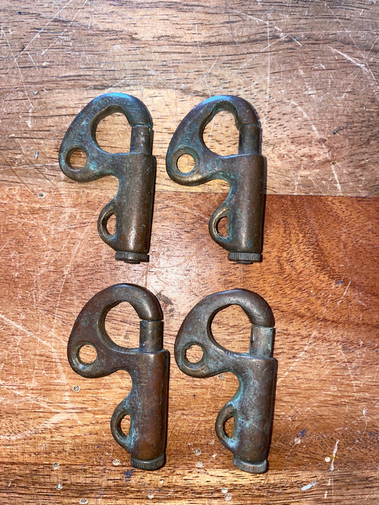 SET OF 4 Small Bronze Sail Clips