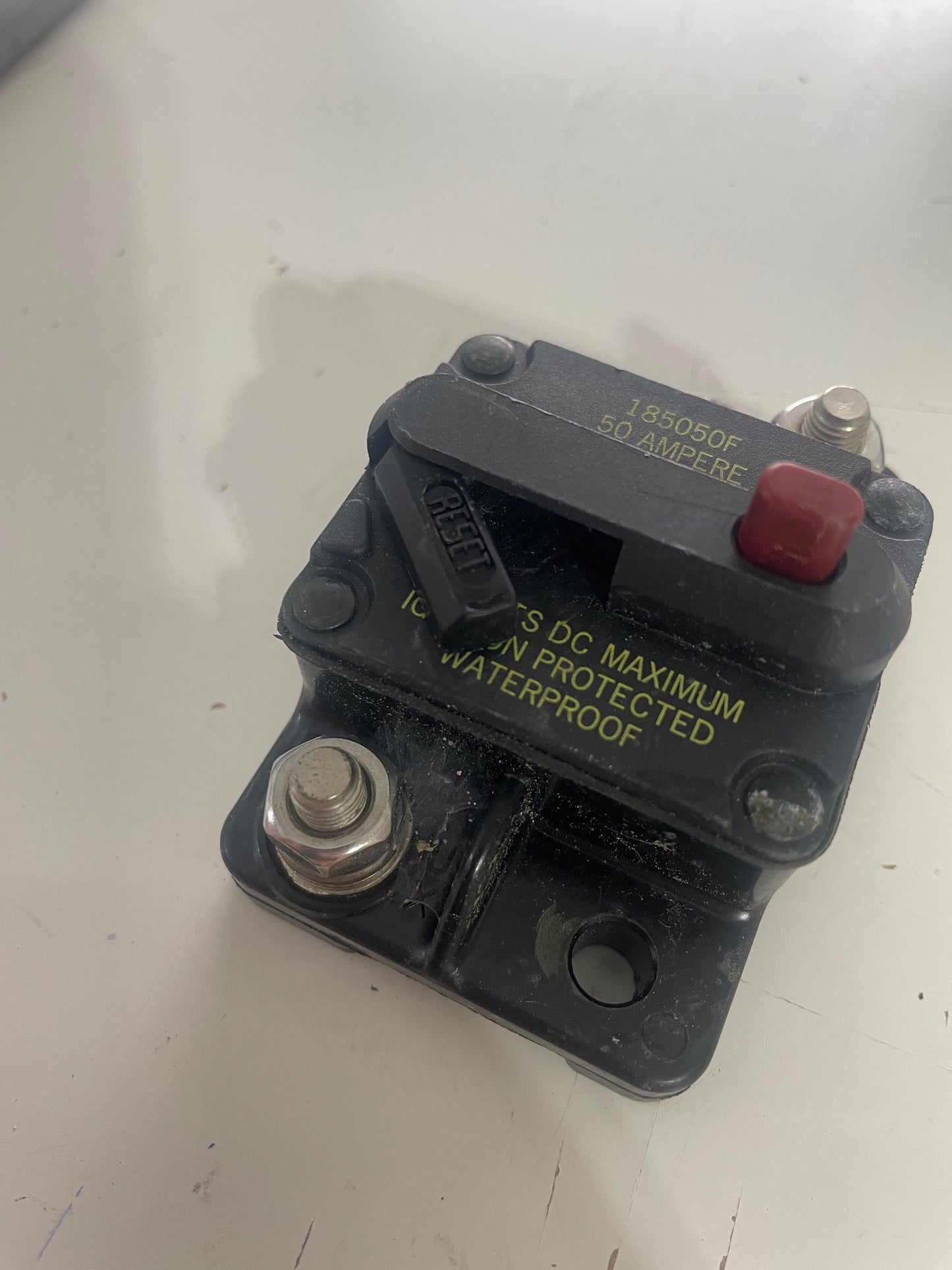 Blue Sea System Thermal Circuit Breaker Surface Mount 185050F - 50 AMP - 42 VDC