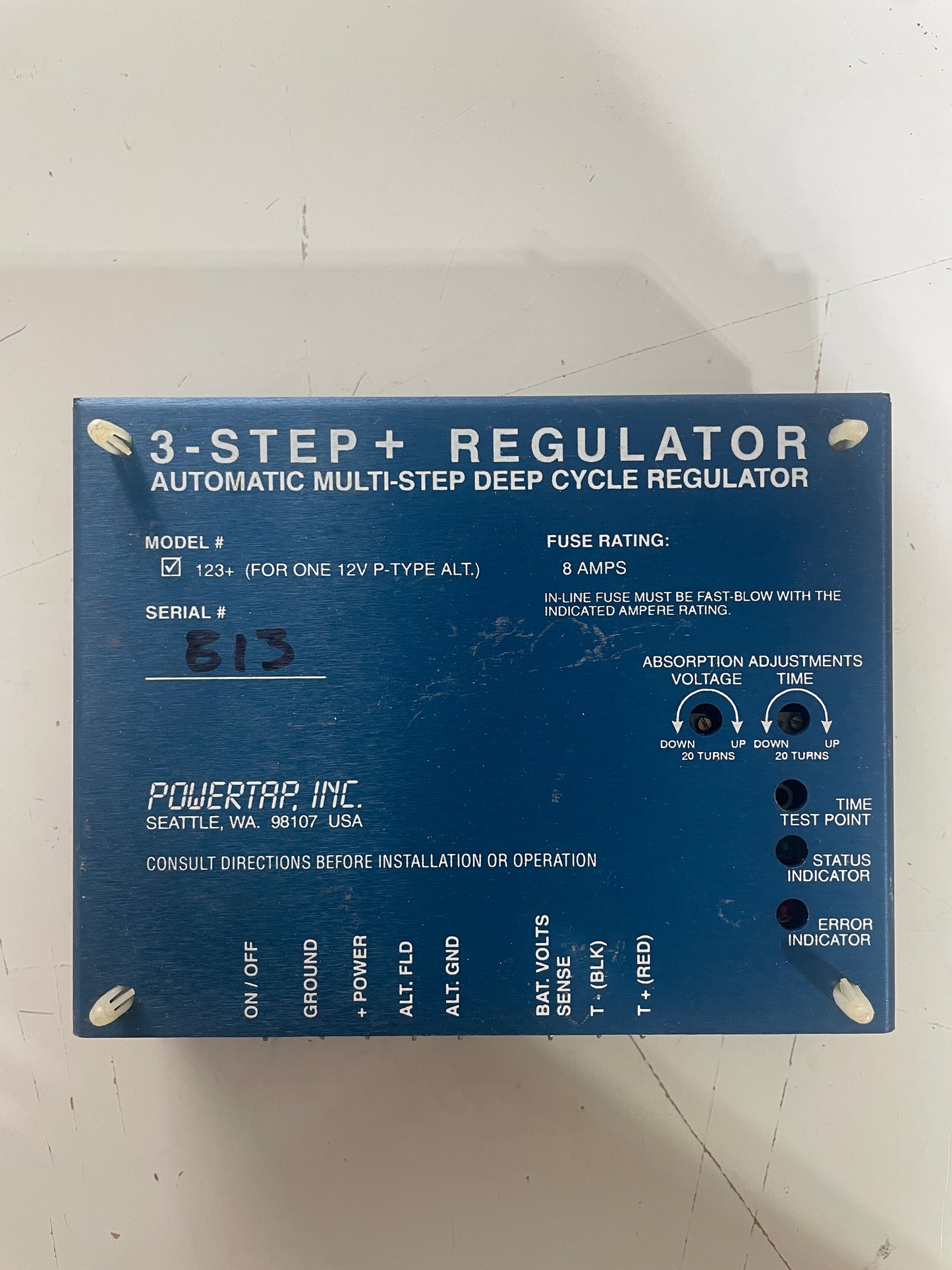 3 Step & Amp Regulator MODEL 123+