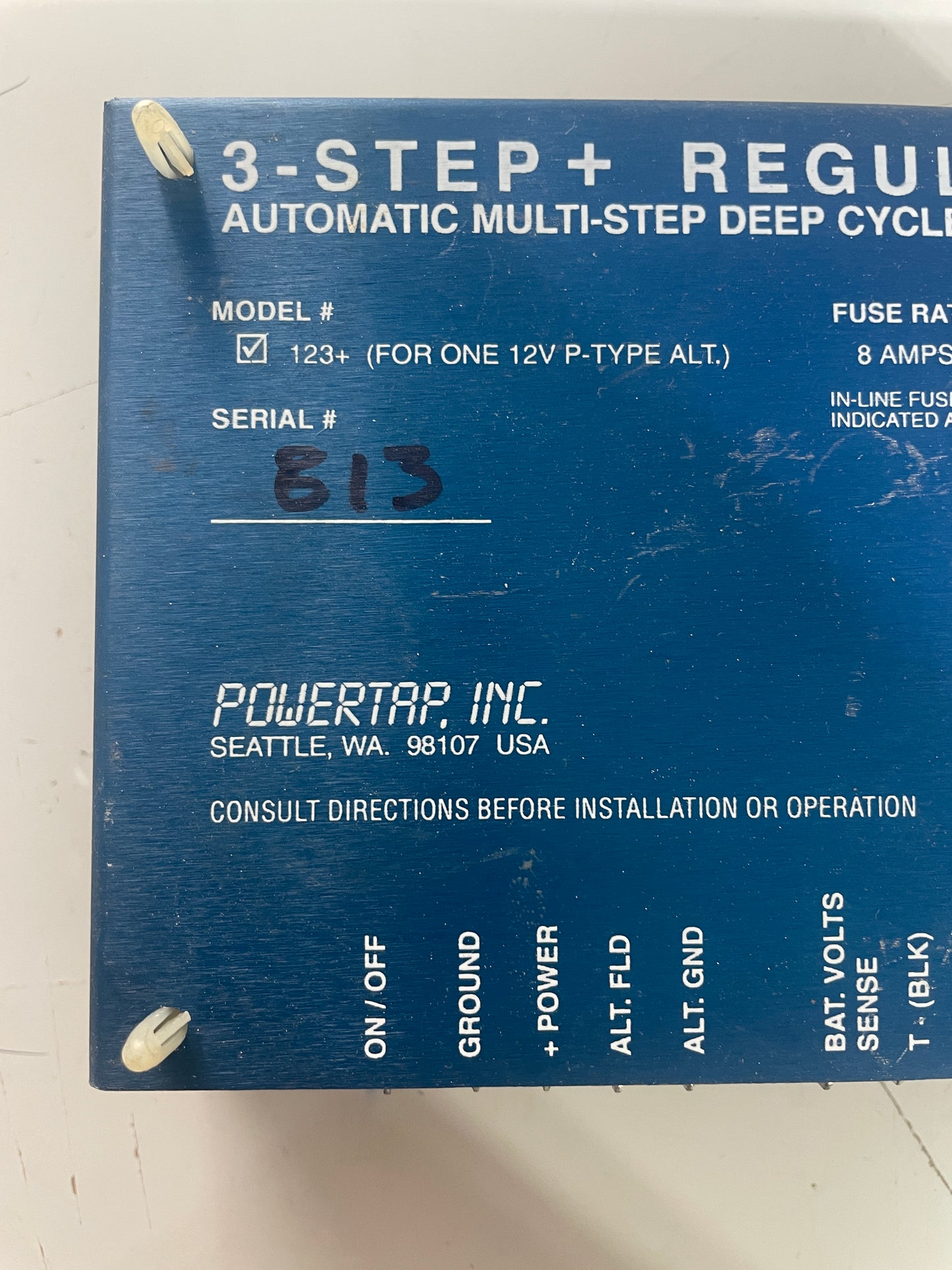 3 Step & Amp Regulator MODEL 123+