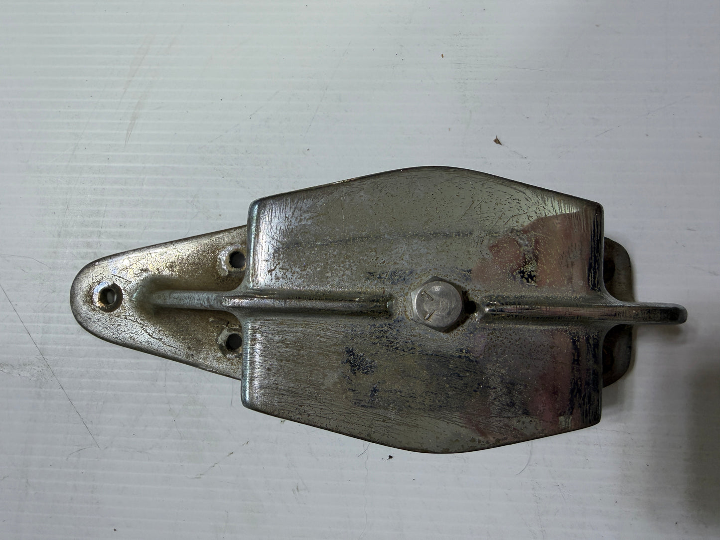 Chromed Bronze Double Cheek Block - 1/2" Line