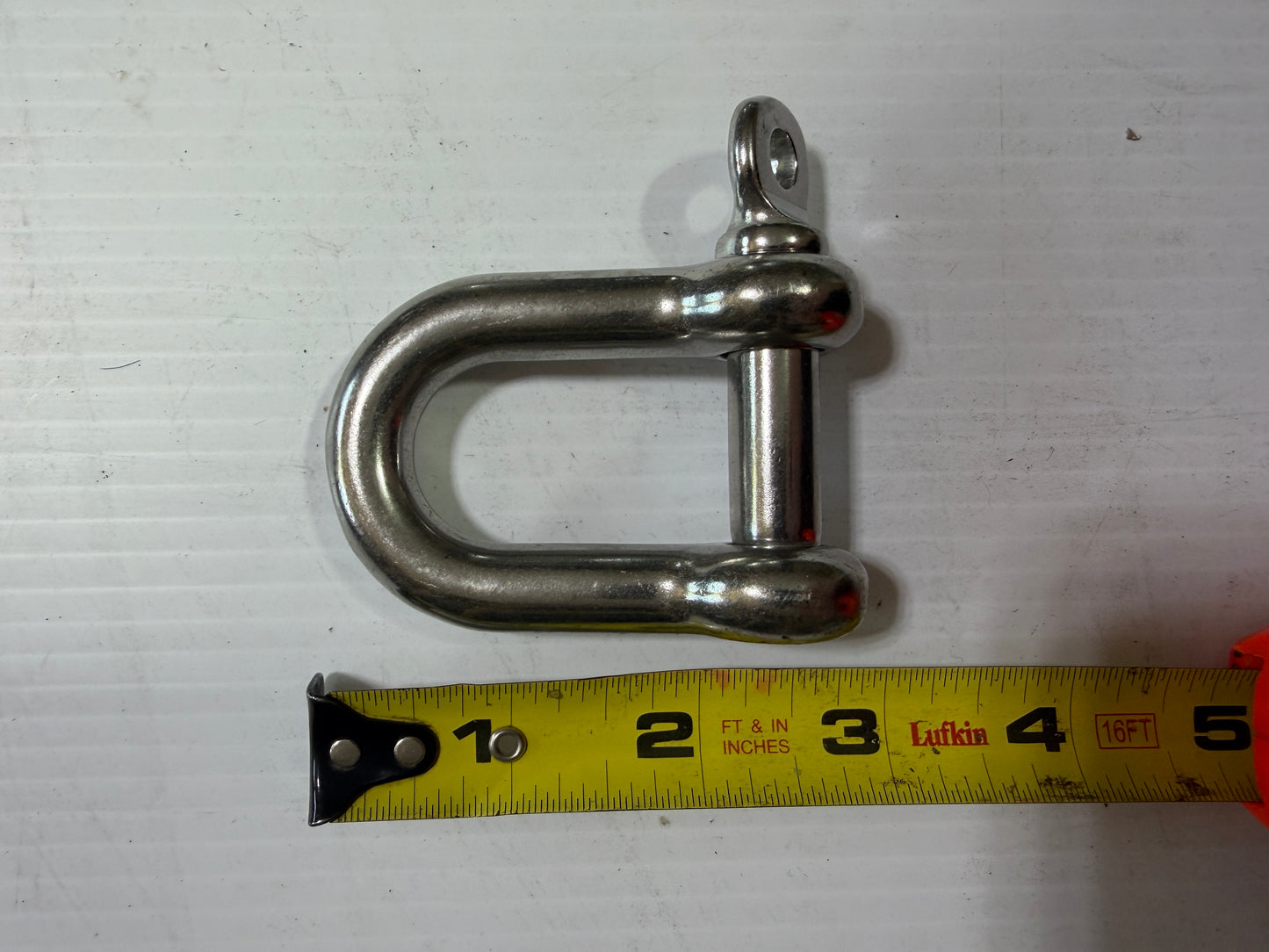 7/16" Stainless Steel D Shackle