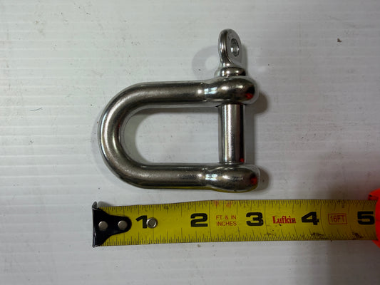 7/16" Stainless Steel D Shackle