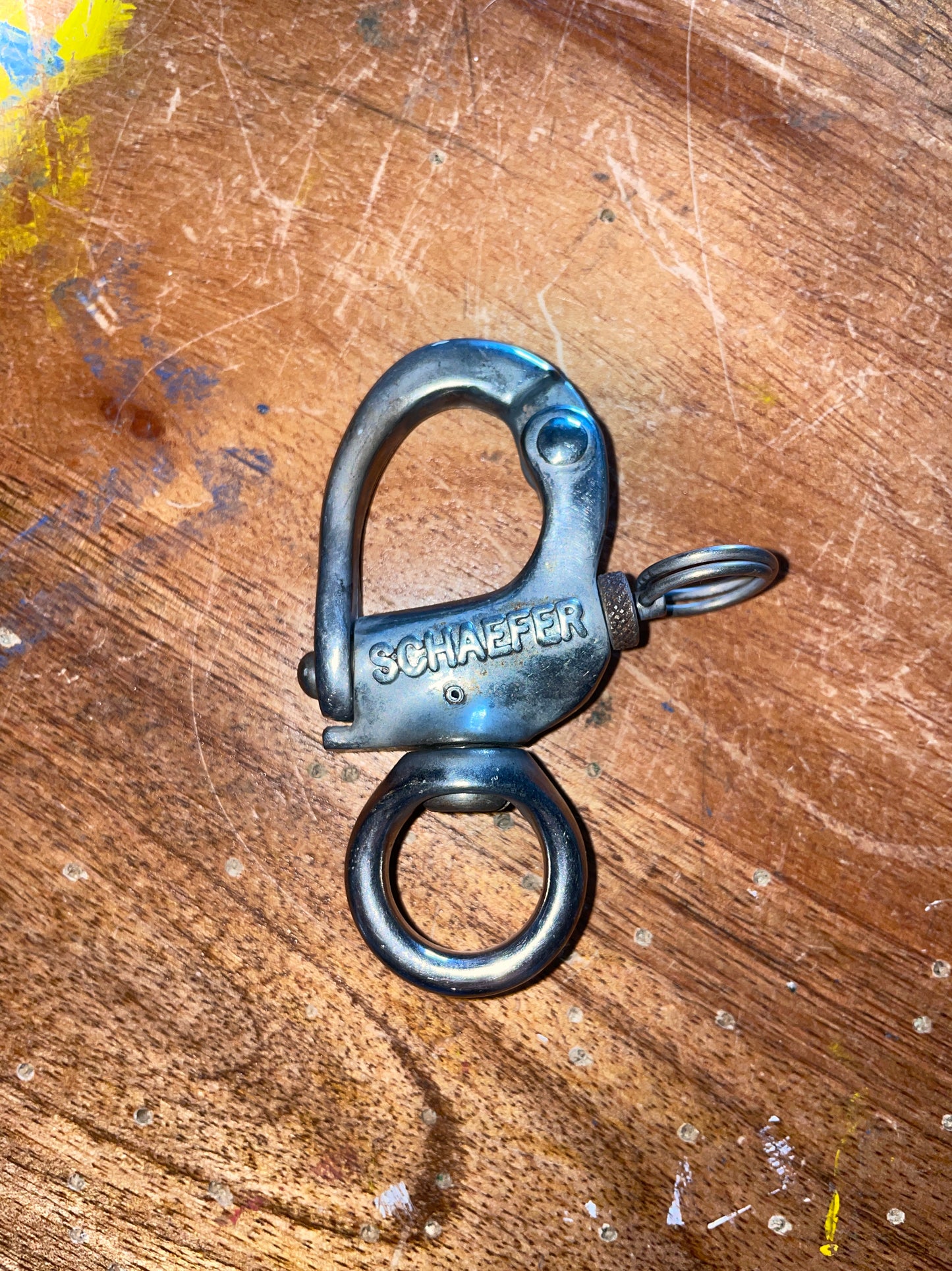 Stainless Steel Schaefer Swivel Bail Shackle - 9/16” Eye