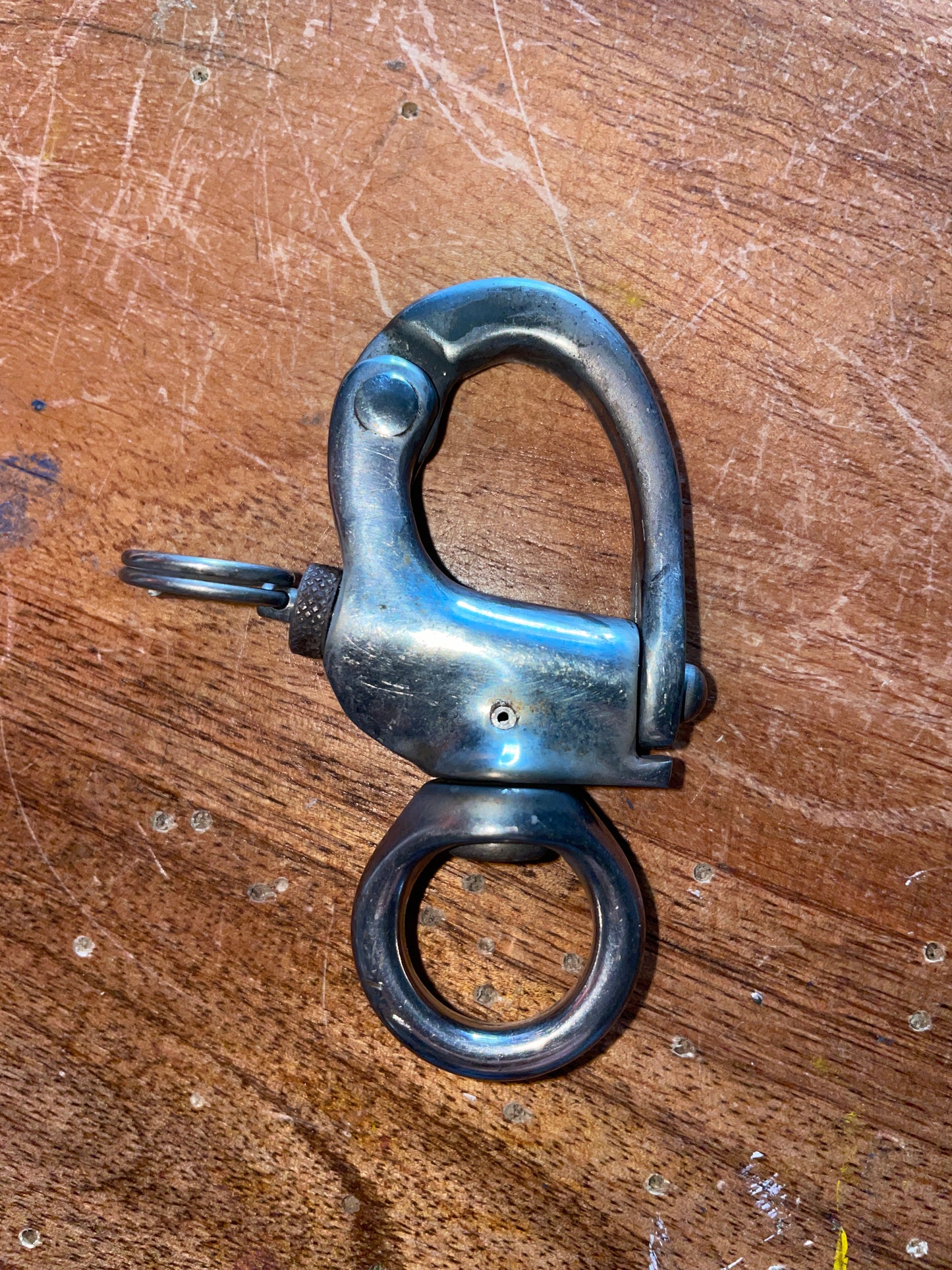 Stainless Steel Schaefer Swivel Bail Shackle - 9/16” Eye