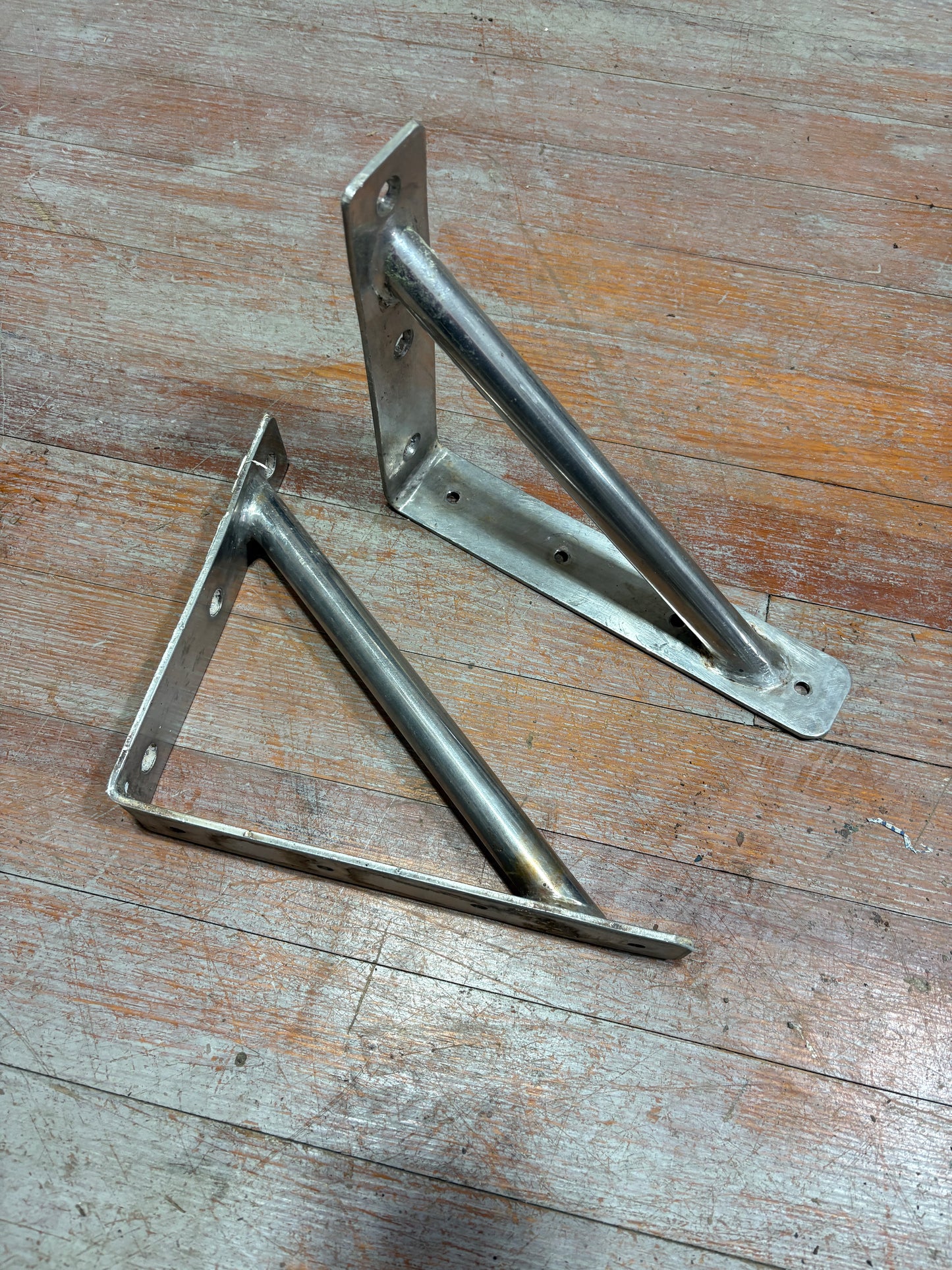 Heavy Duty Stainless Steel Brackets Pair