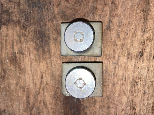 PAIR 1 1/4” Bronze Pull Top Track End